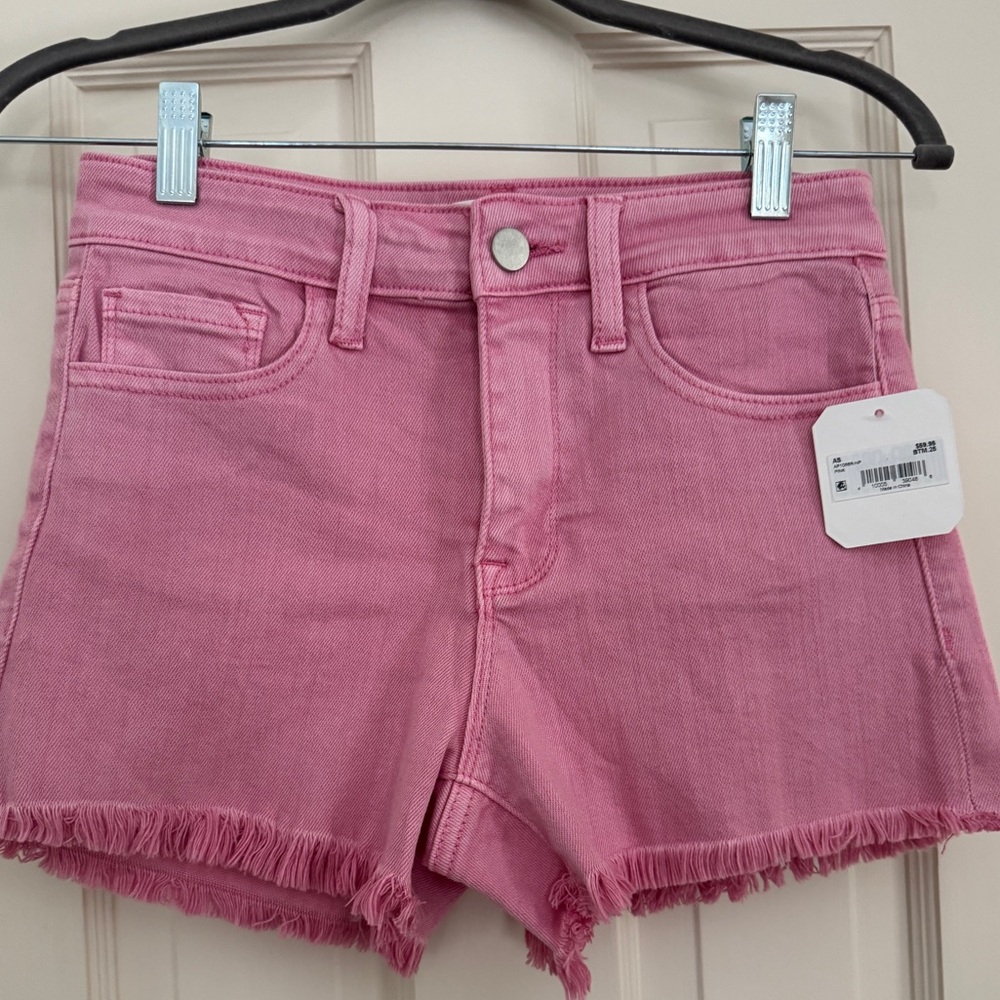 Altar'd State Pink Jean Shorts